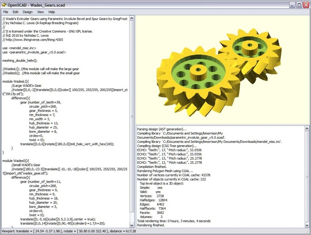 OpenSCAD - The Programmers Solid 3D CAD Modeller