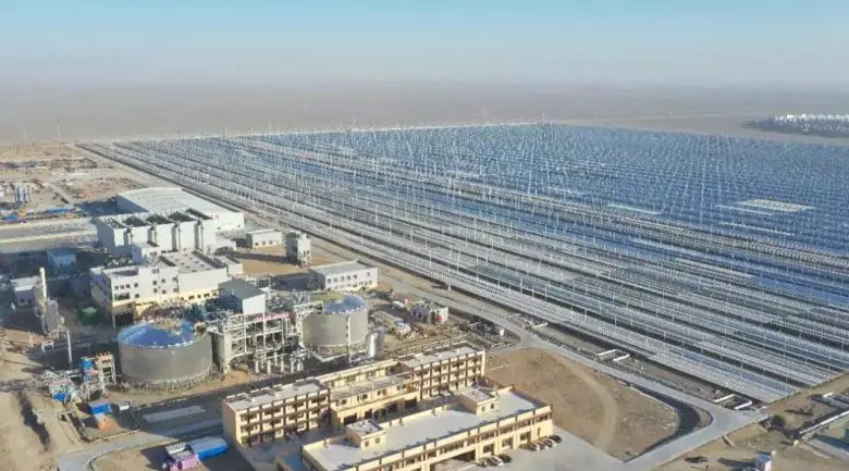 World's First Molten Salt Fresnel CSP Plant Starts Operation in China