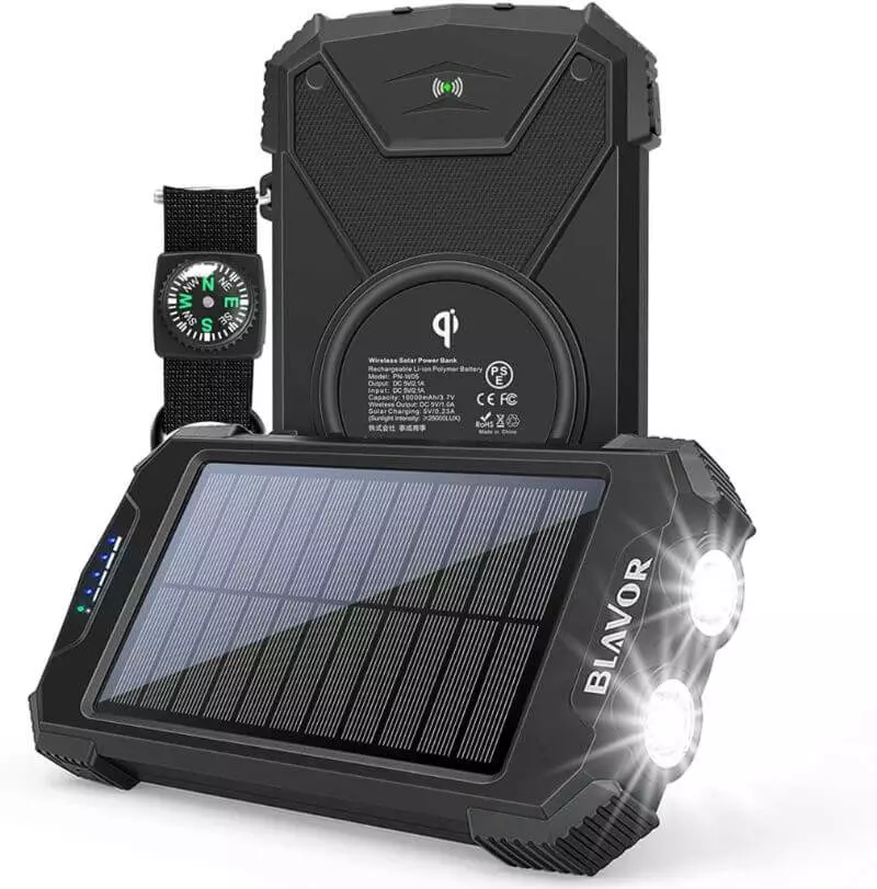 Blavor Solar Charger Power Bank for Smartphone