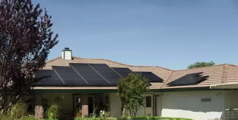 Solar PV panels convert sunlight into electrical energy