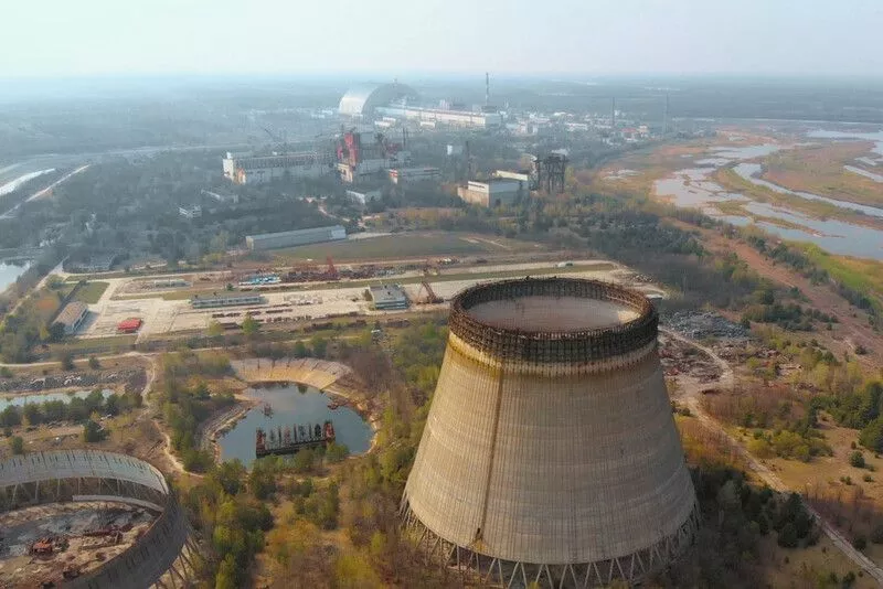 The nuclear disaster in Chernobyl plant