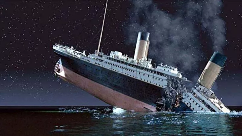 The Titanic - the sinking of a mighty "unsinkable" ship